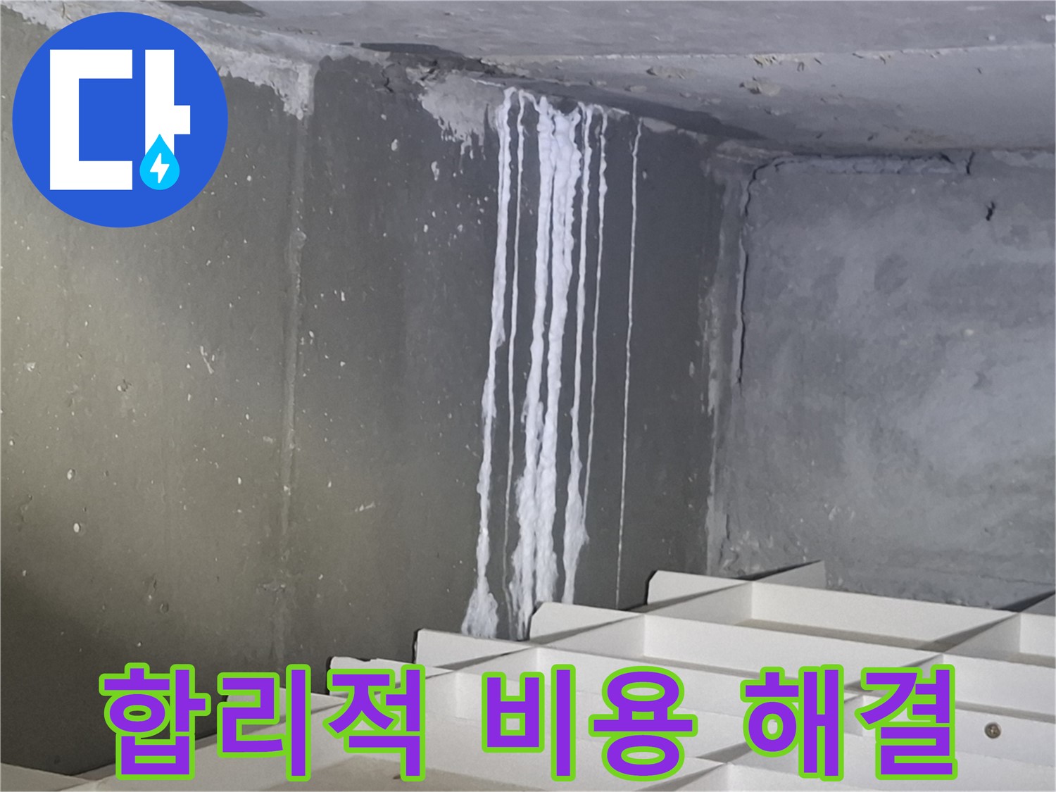 봇들마을2단지 아파트 - 석회 누수, 합리적인 비용으로 누수 해결