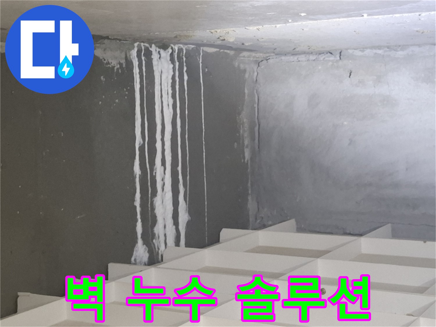 분당 누수 - 삼평동 아파트 콘크리트 벽 누수 문제, 진단부터 시공까지 원스톱 솔루션 제공