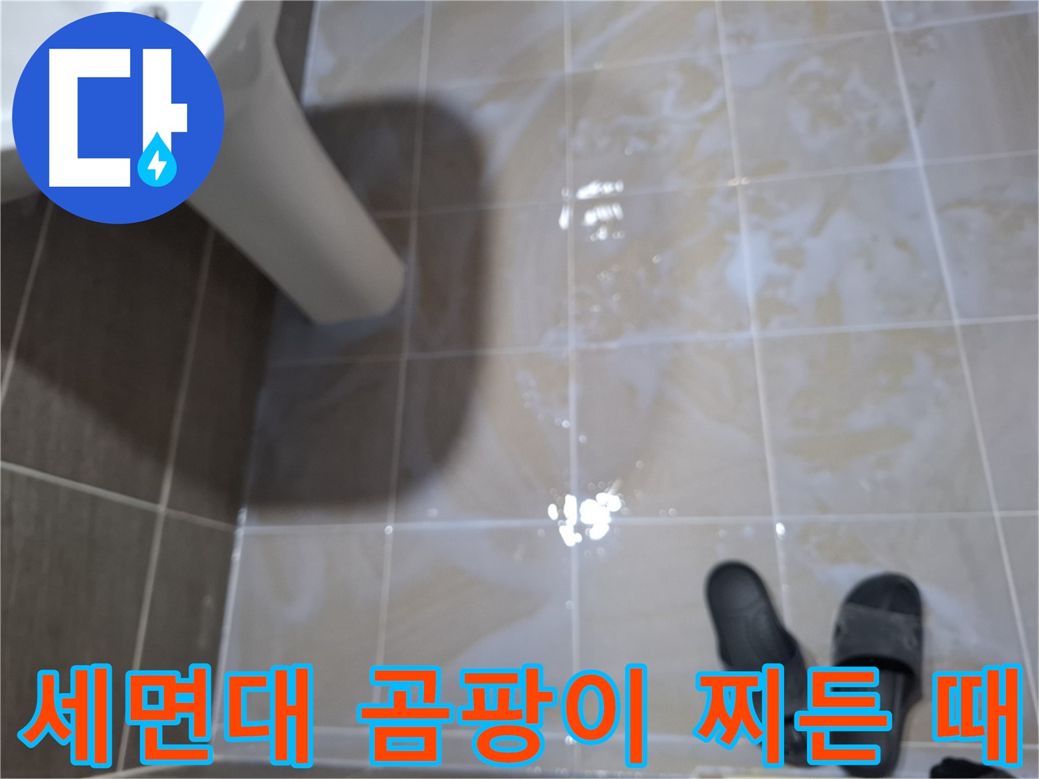 성남시 분당구 세면대 누수 - 곰팡이와 찌든 때가 심각한 세면대 누수 현장