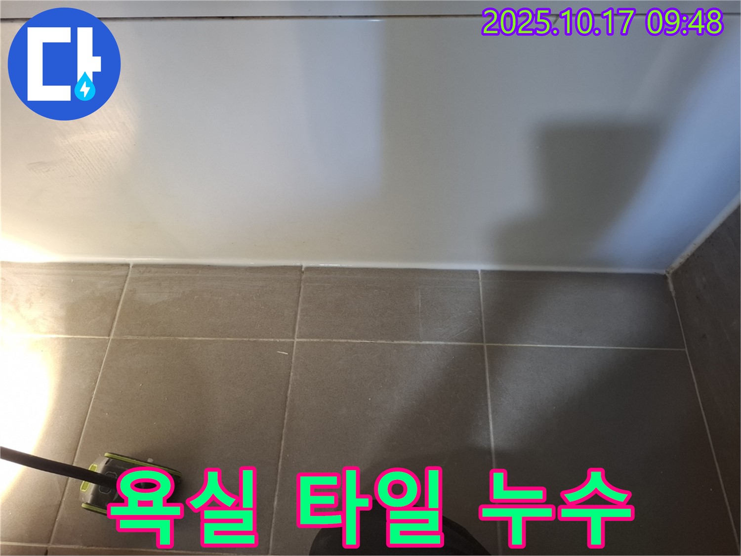 욕실 타일 누수 - 분당 삼평동 봇들마을에서 발생한 누수 문제 해결 과정