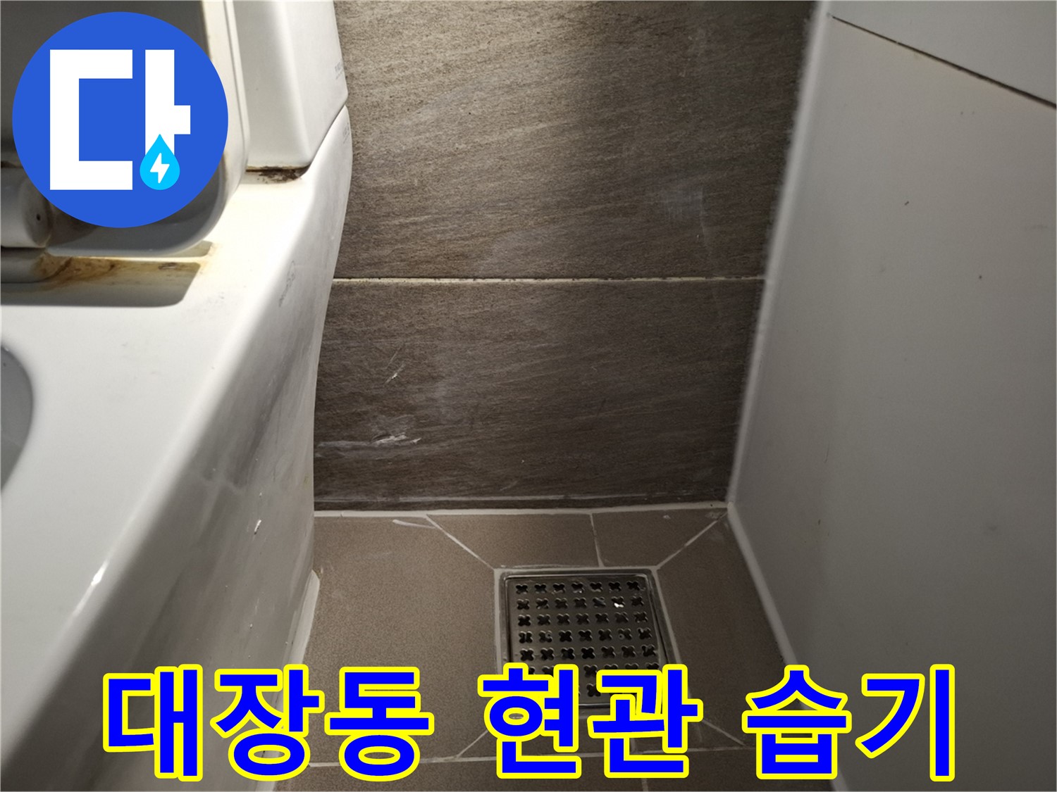 판교 대장동 현관문 주변 습기 - 빗물 누수 의심