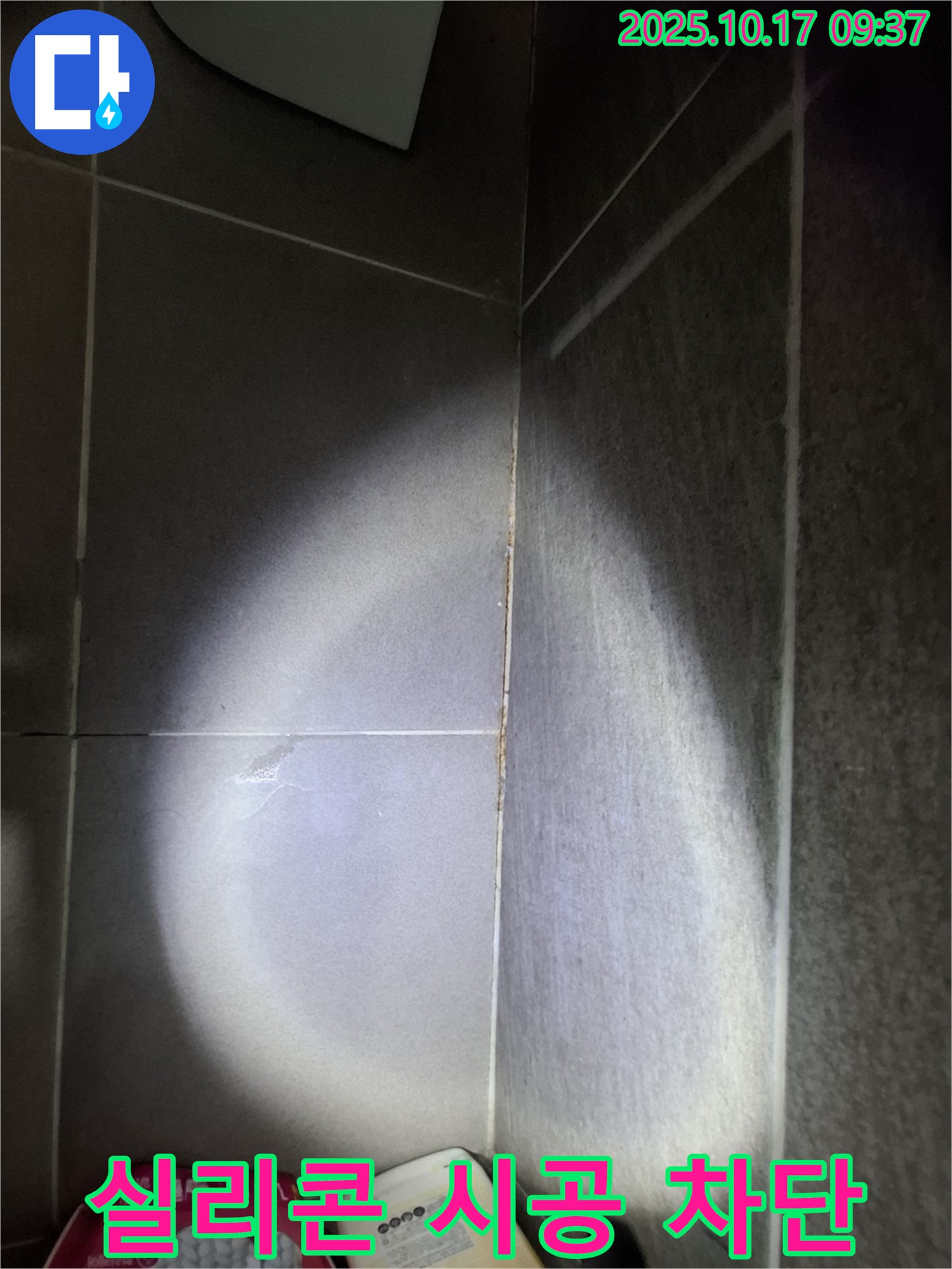 판교 봇들마을 아파트 욕실 타일 틈새 누수 - 꼼꼼한 실리콘 시공으로 물샐 틈 없이 완벽 차단!
