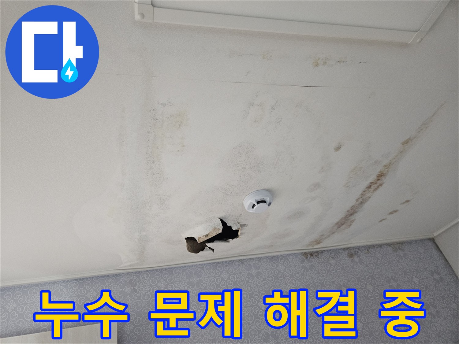 강동구 천중로 아파트 천장 누수 - 누수 문제를 해결하기 위해 꼼꼼하게 작업하는 전문가의 모습 - 완벽한 해결을 약속드립니다