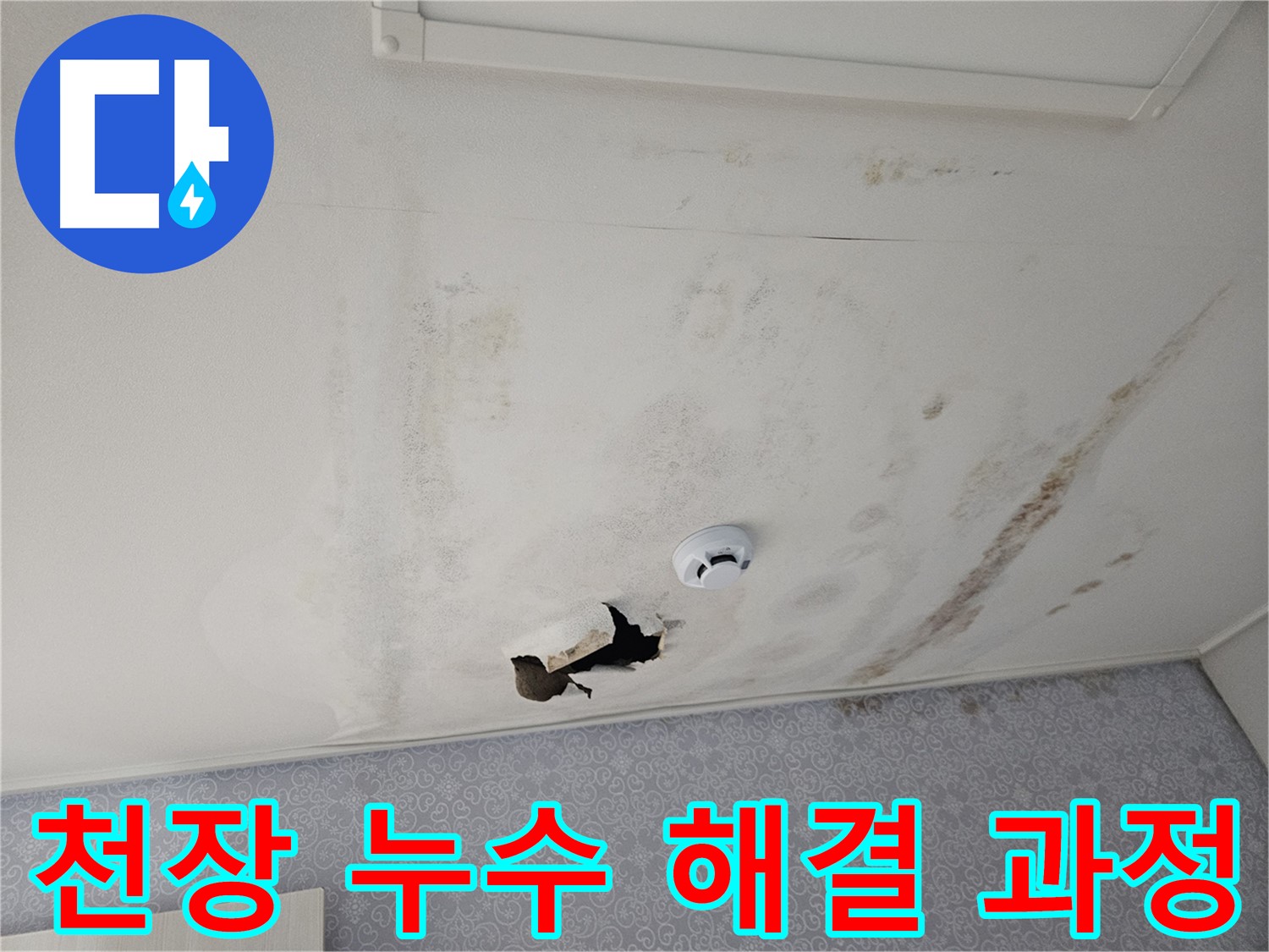 강동구 천중로 아파트 천장 누수 - 누수 해결 과정을 꼼꼼하게 점검하고 확인하는 모습 - 완벽한 시공을 약속드립니다