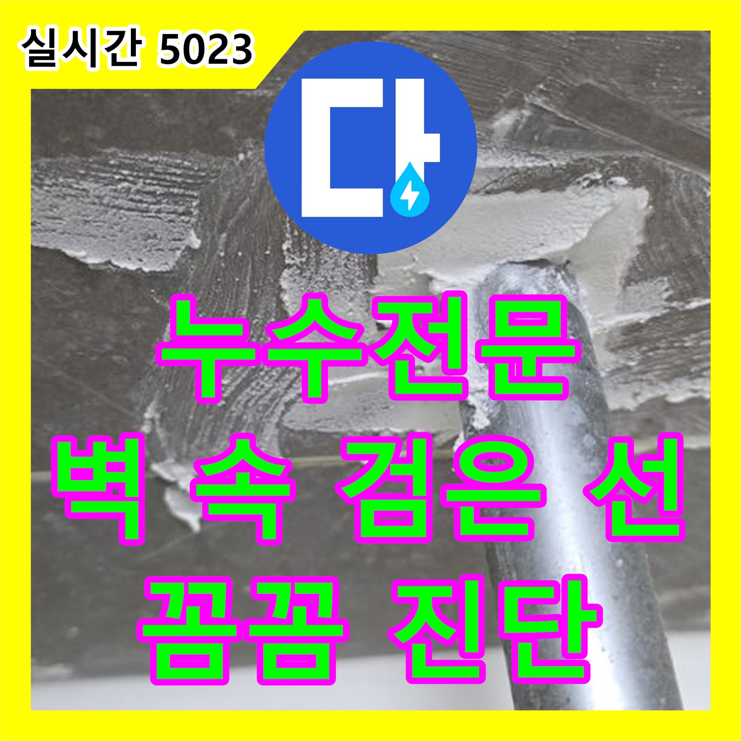 양주 옥정, 누수전문업체! 벽 속 검은 선, 누수 원인 꼼꼼하게 진단