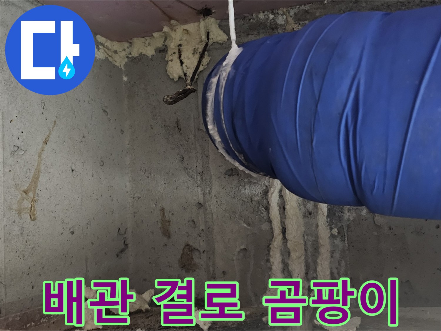 오목로5길 누수 - 배관 폼 충진으로 결로, 곰팡이 동시 해결