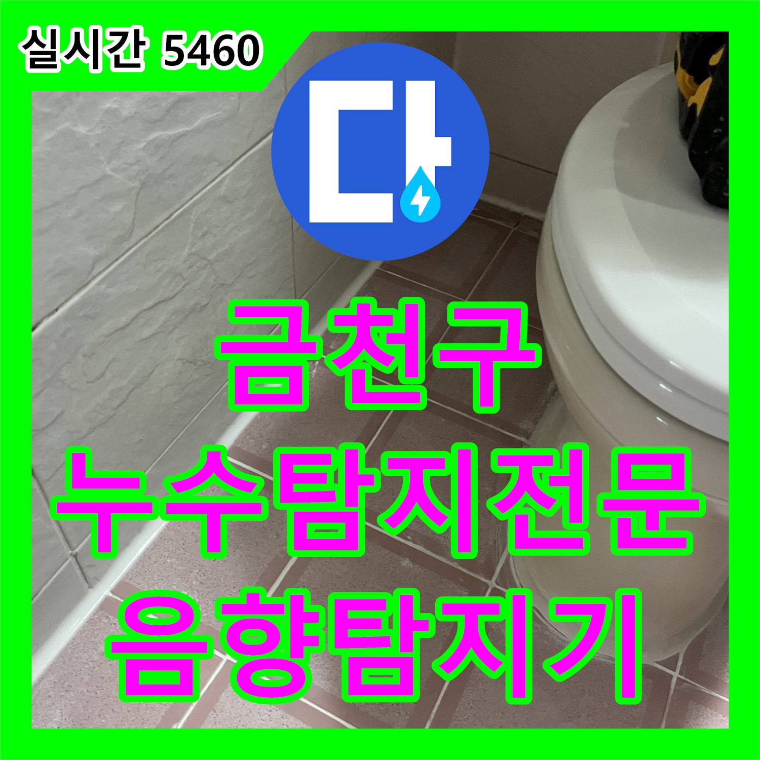 금천구 누수탐지전문, 최첨단 음향 탐지기로 정확한 누수 지점 찾아