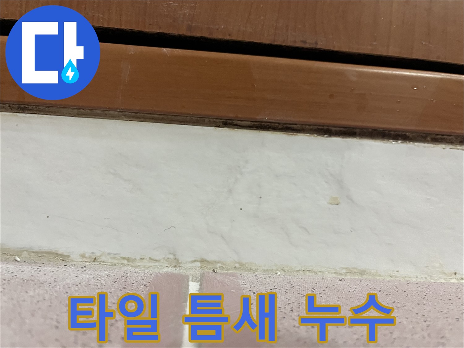독산동 형제맨션빌 아파트 누수 - 타일 틈새 누수 발생