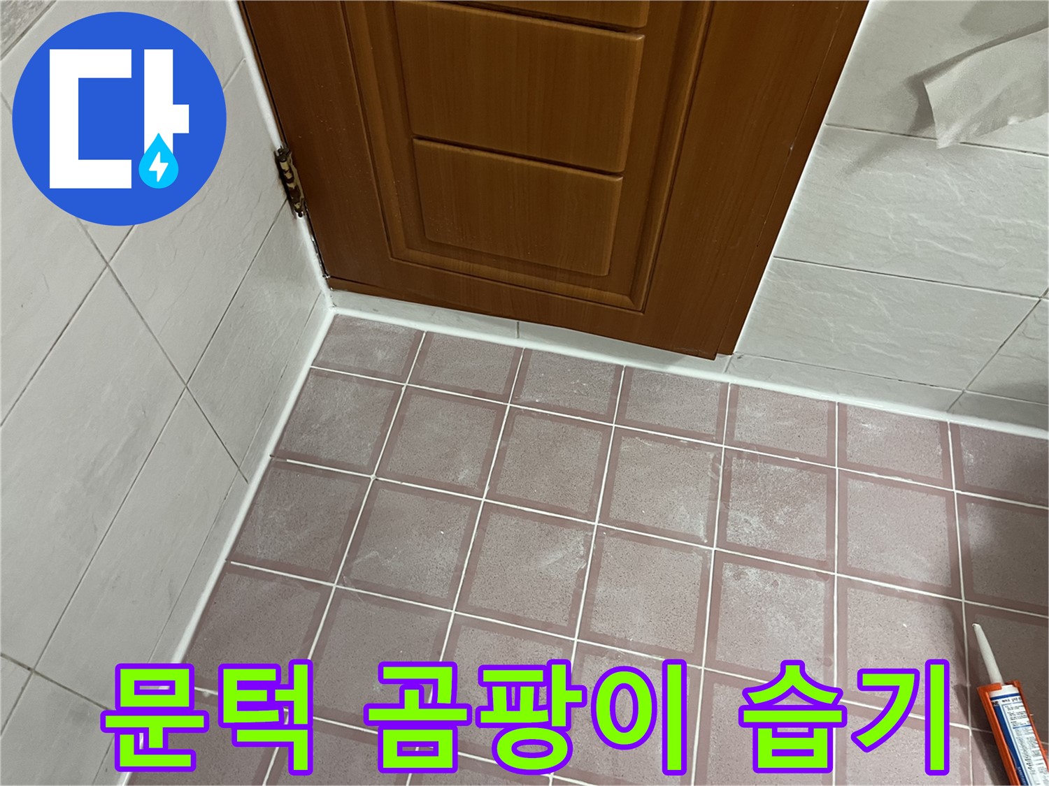 독산동 형제맨션빌 욕실 - 문턱 주변 타일 곰팡이와 습기 문제 점검