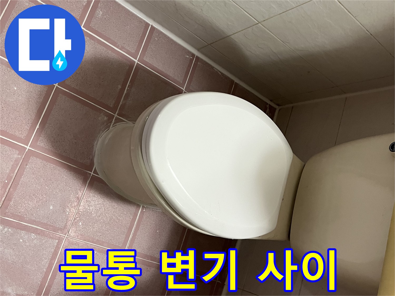 변기 누수 - 금천구 독산동 형제맨션빌 변기 물통과 변기 사이 누수