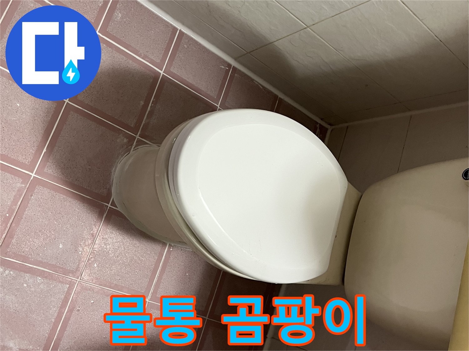 변기 누수 - 물통에 곰팡이 - 독산동 형제맨션빌
