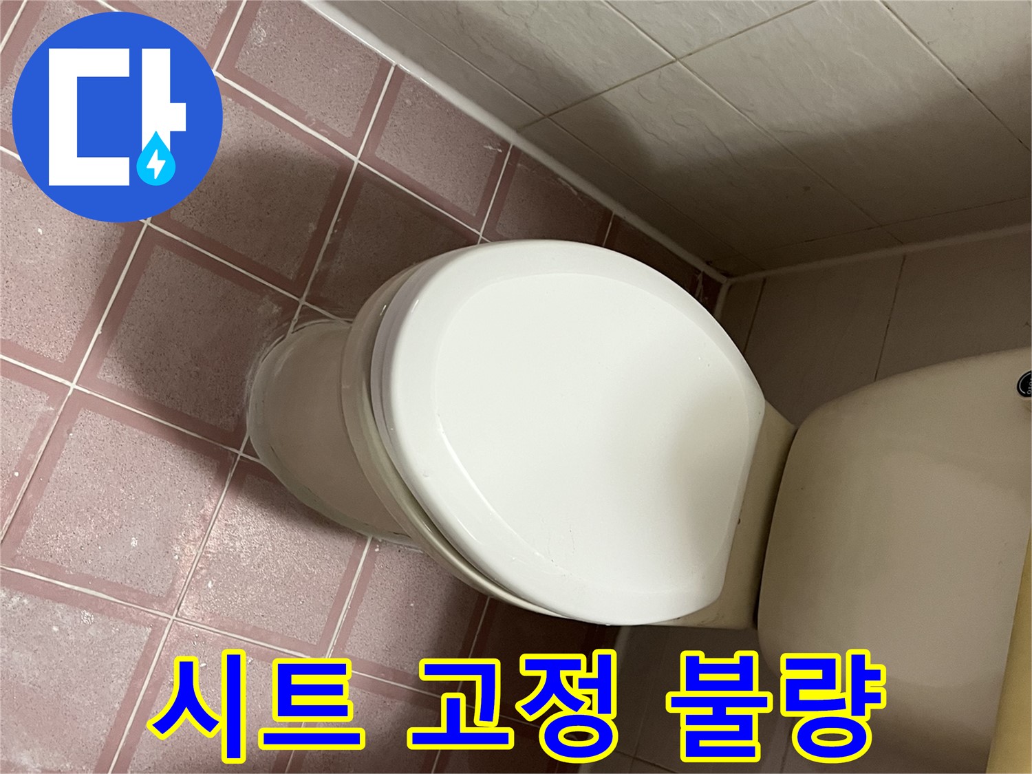 변기 누수 - 변기 시트 고정 불량으로 인한 누수 해결 - 독산동 형제맨션빌
