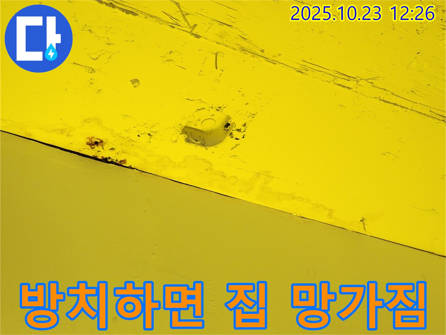 양주시 은현면 하패리 - 누수를 방치하면 집 전체를 망가뜨릴 수 있습니다 - 빠른 해결이 중요합니다.