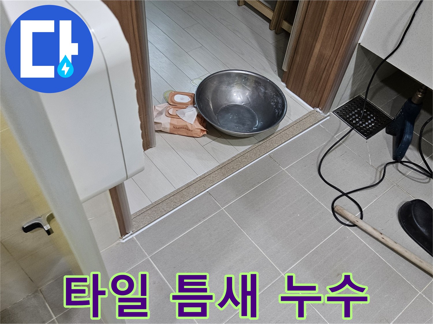 고양시 덕양구 누수 - 욕실 타일 틈새로 인한 누수 문제 점검