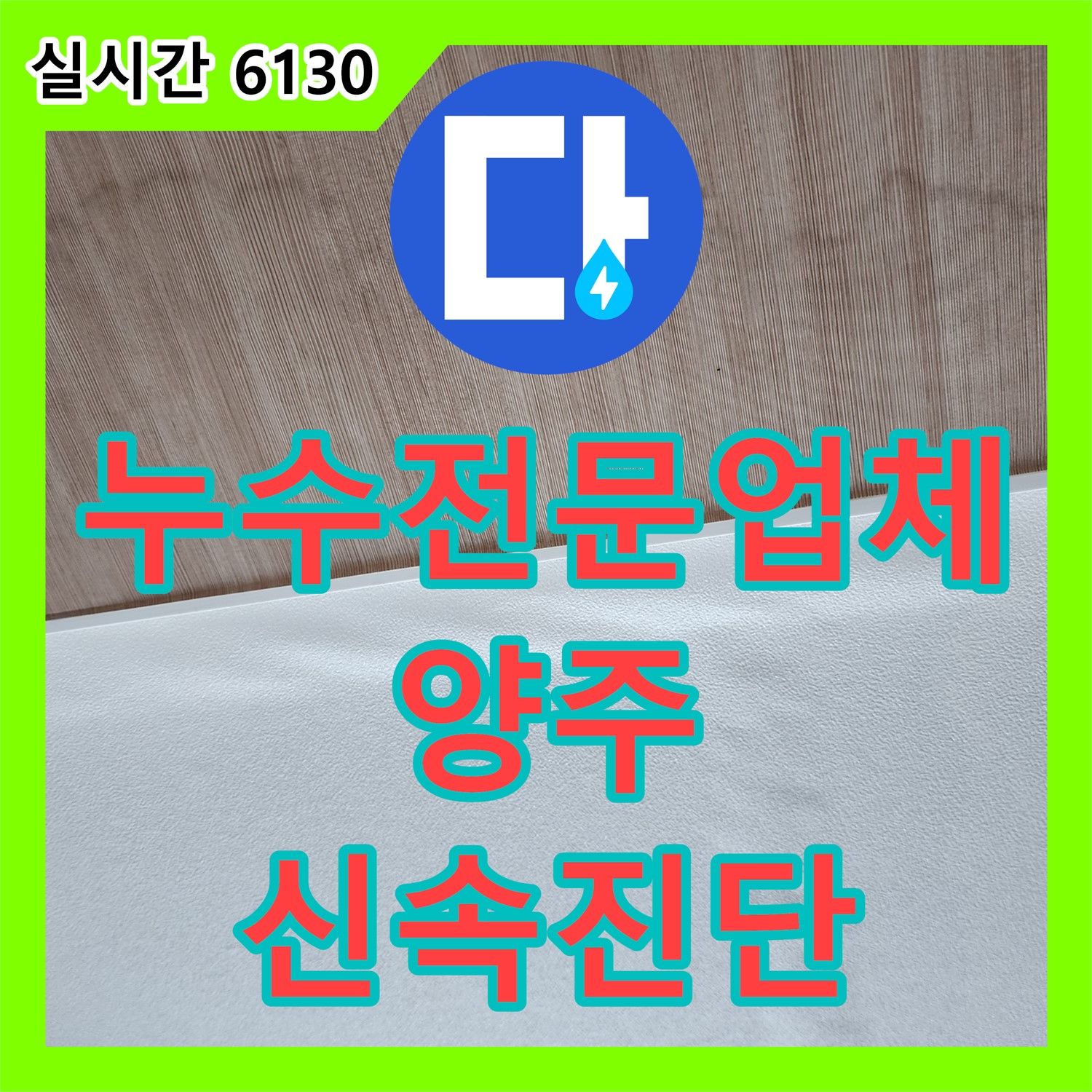 누수전문, 양주 젖은 벽, 곰팡이 발생, 신속한 진단 및 해결