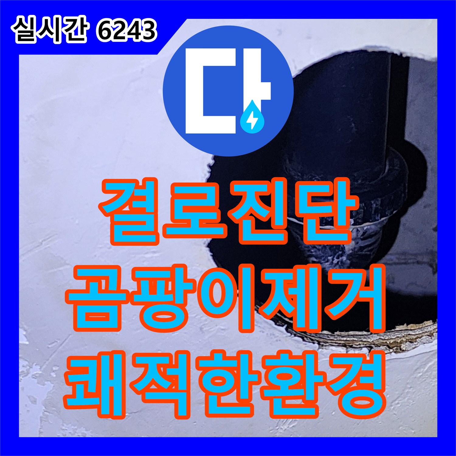 누수전문, 양주시 옥정2동 아파트 베란다 곰팡이, 결로 및 누수 진단