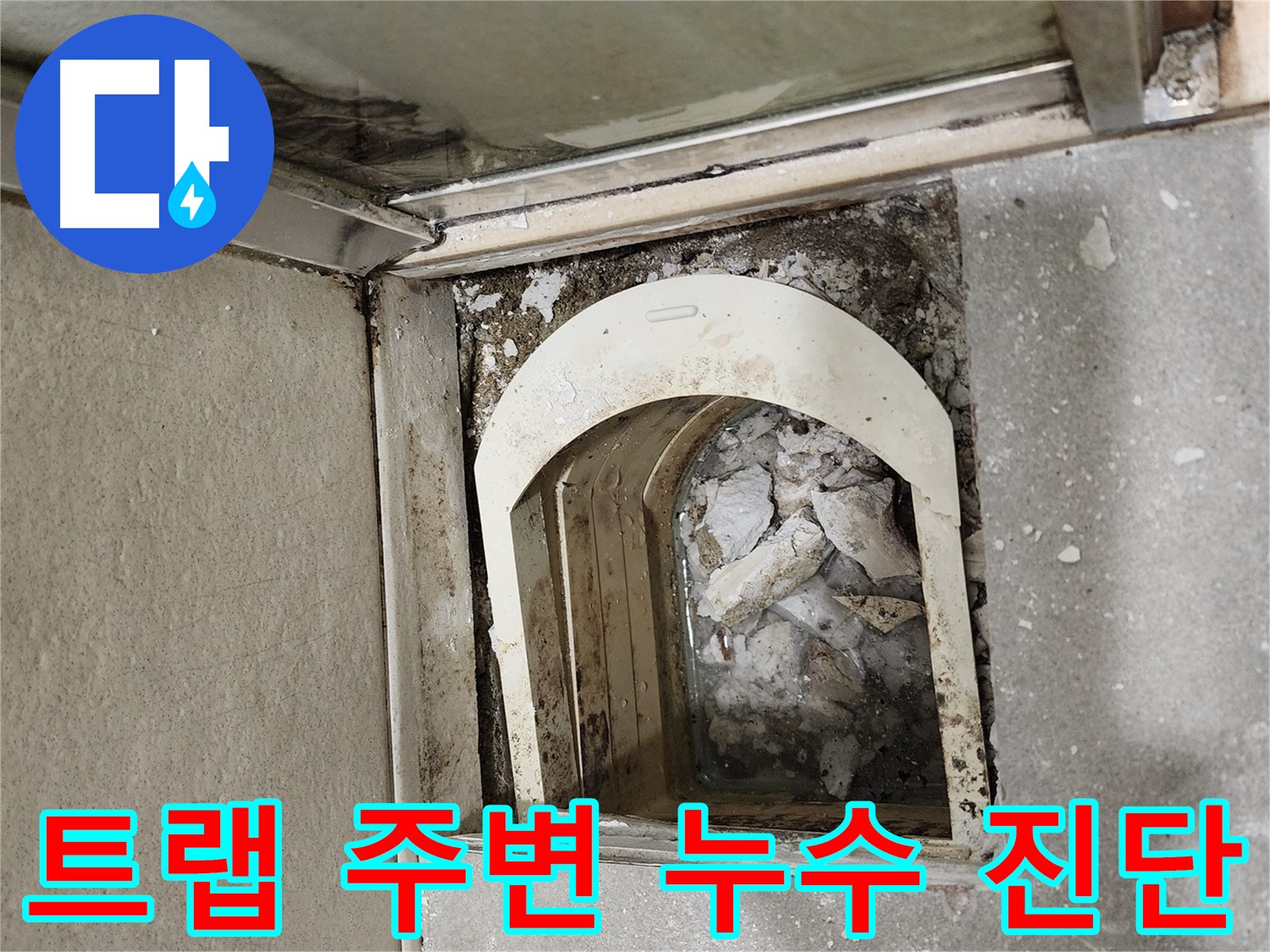 성동구 아파트 샤워부스 누수 - 트랩 주변 상태 상세 진단