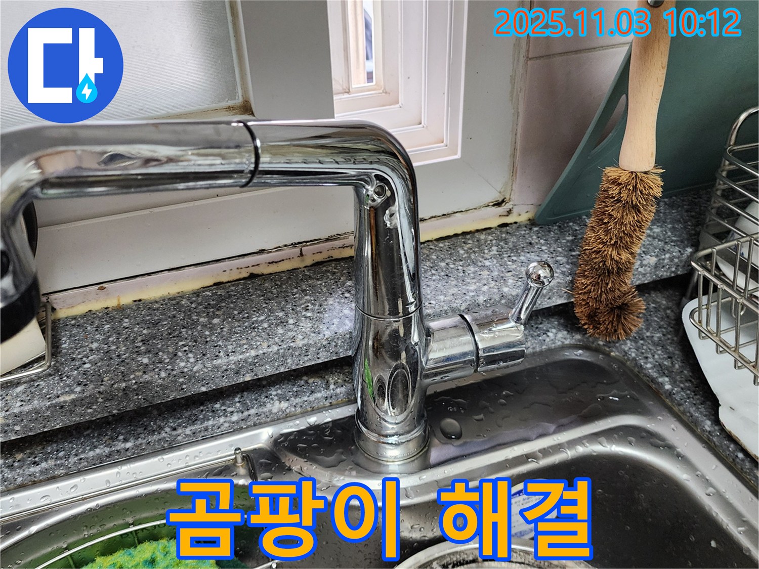 싱크대와 창틀 곰팡이 문제 - 완벽한 곰팡이 해결 - 쾌적한 환경 조성