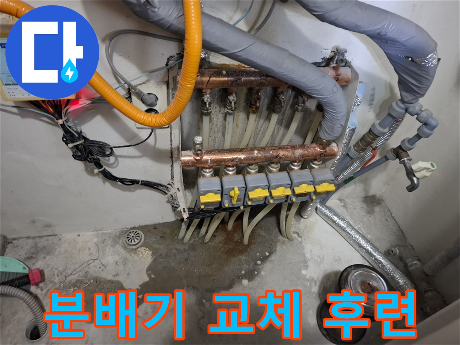 분배기 교체 후련 - 낡은 분배기를 새 제품으로 교체하여 누수 문제를 해결하고 속이 후련해졌습니다.