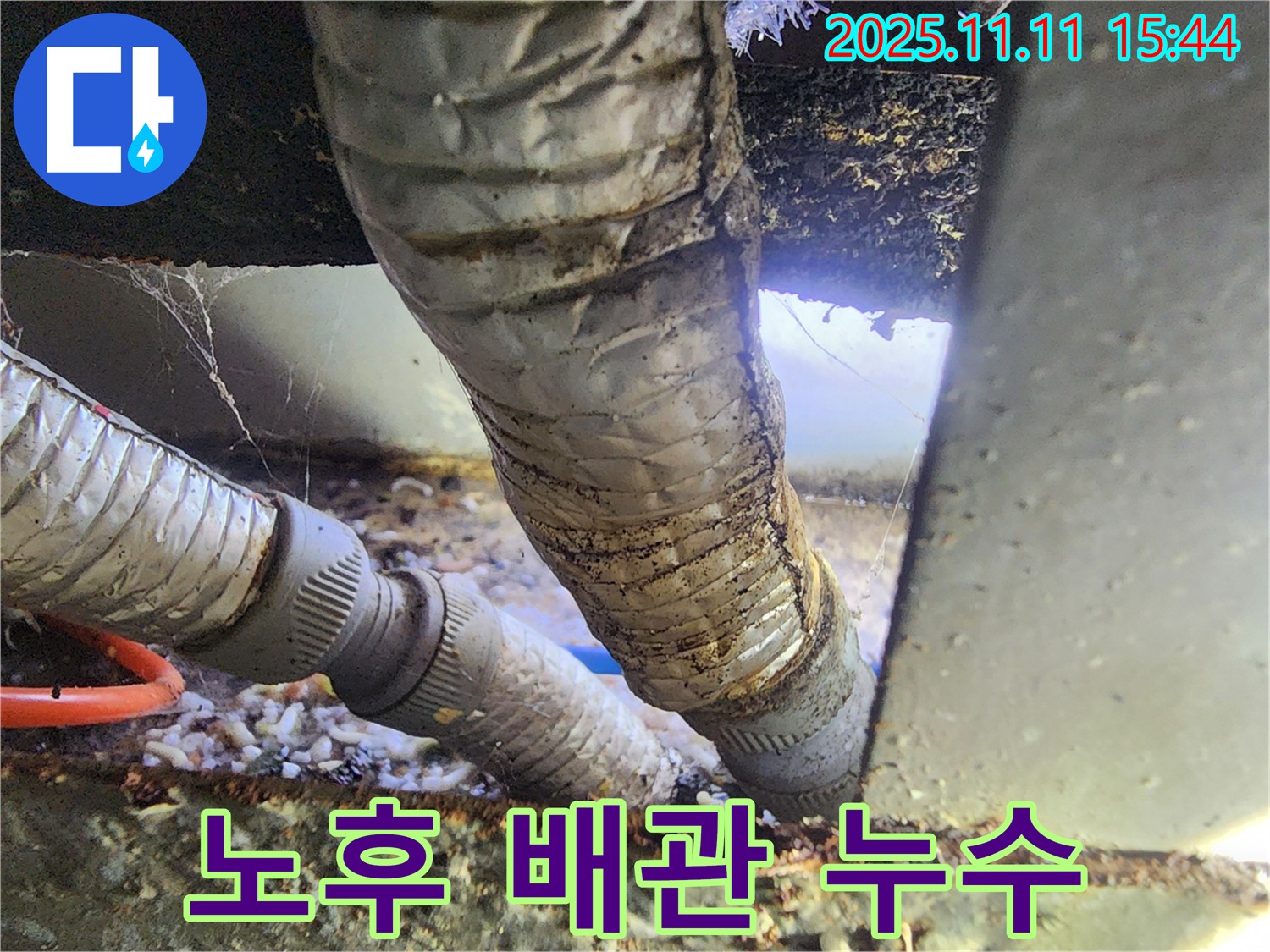 오래된 배관에서 발생한 누수 - 정밀 진단으로 문제 해결