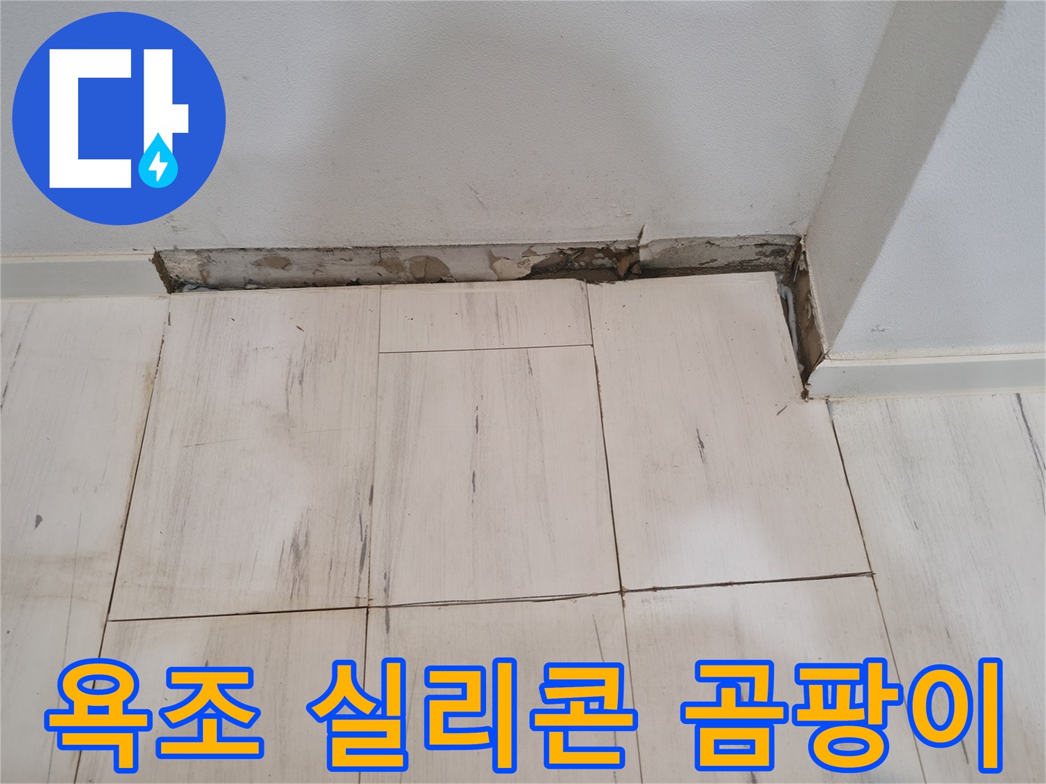 신림동 관악구 누수 - 욕조 실리콘 곰팡이 - 심각한 오염!