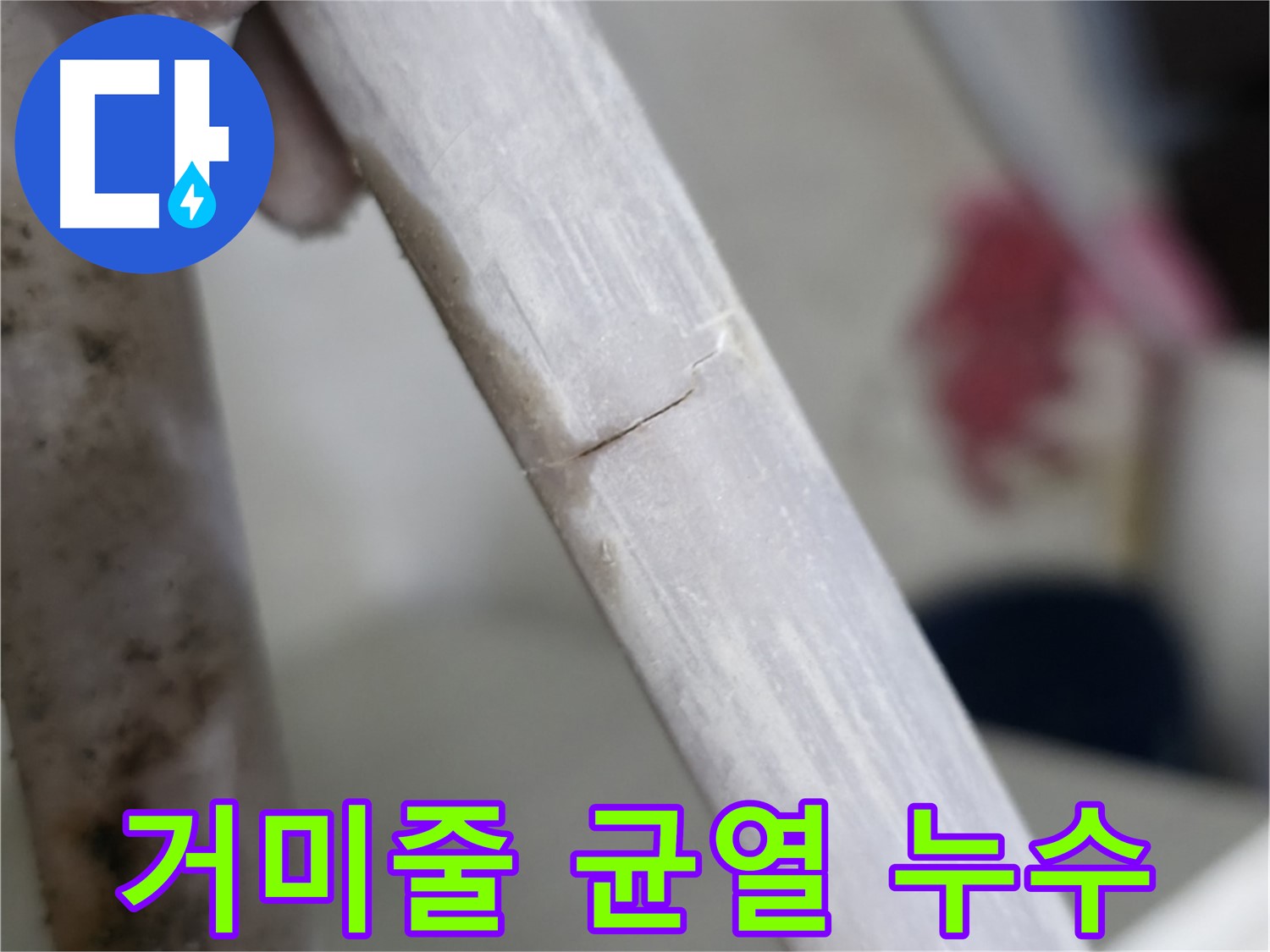 포천 빌라 - 거미줄처럼 이어진 균열 누수 해결 - 전체 점검 및 보수