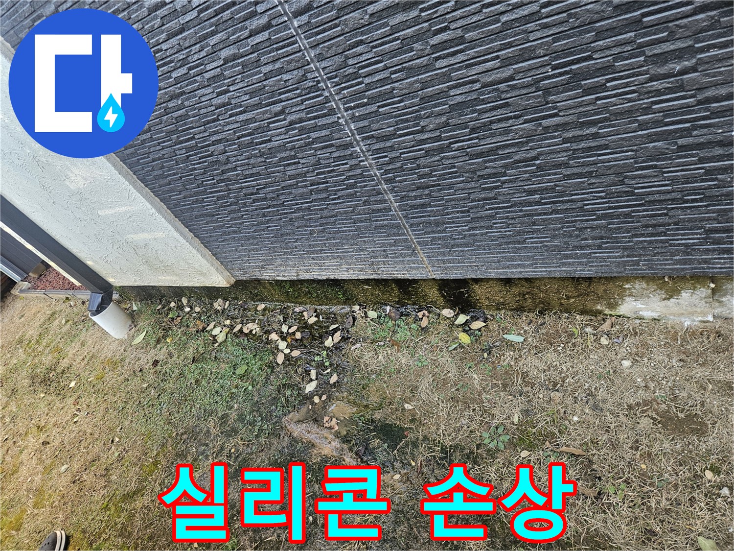 이천 대월 주택 외벽 누수 - 창틀 실리콘 손상으로 물 스밈