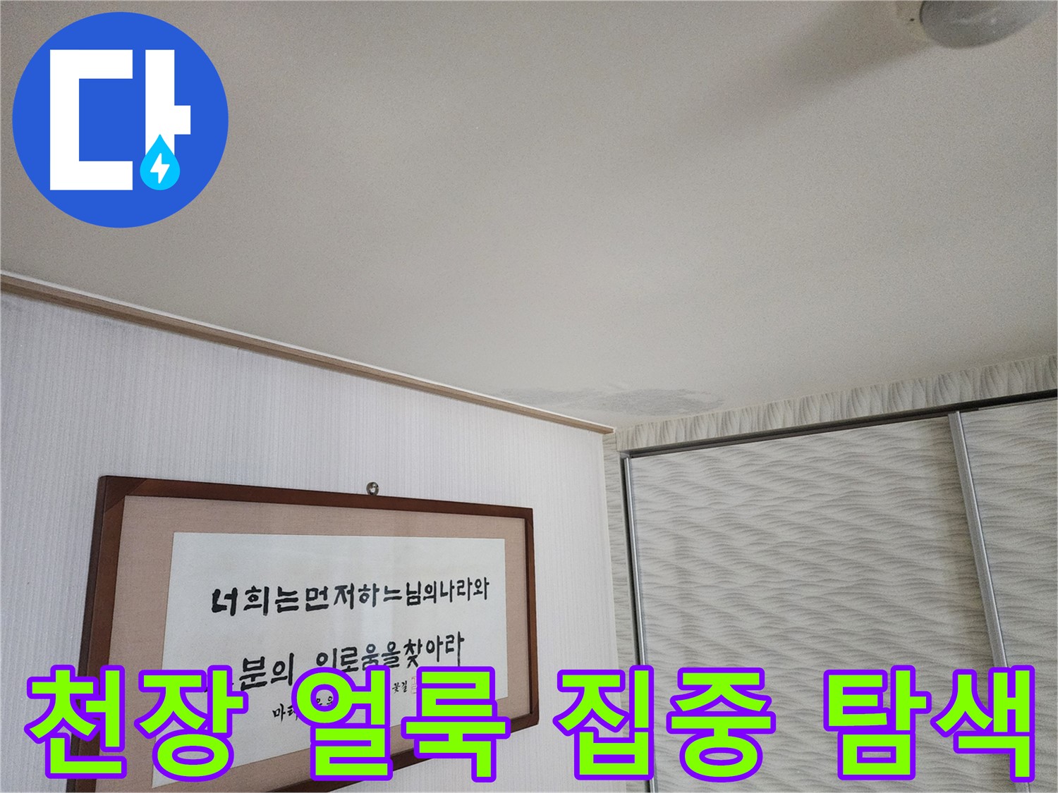 광명 철산동 두산위브 103동 천장 얼룩 - 집중 탐색을 통한 누수 지점 발견