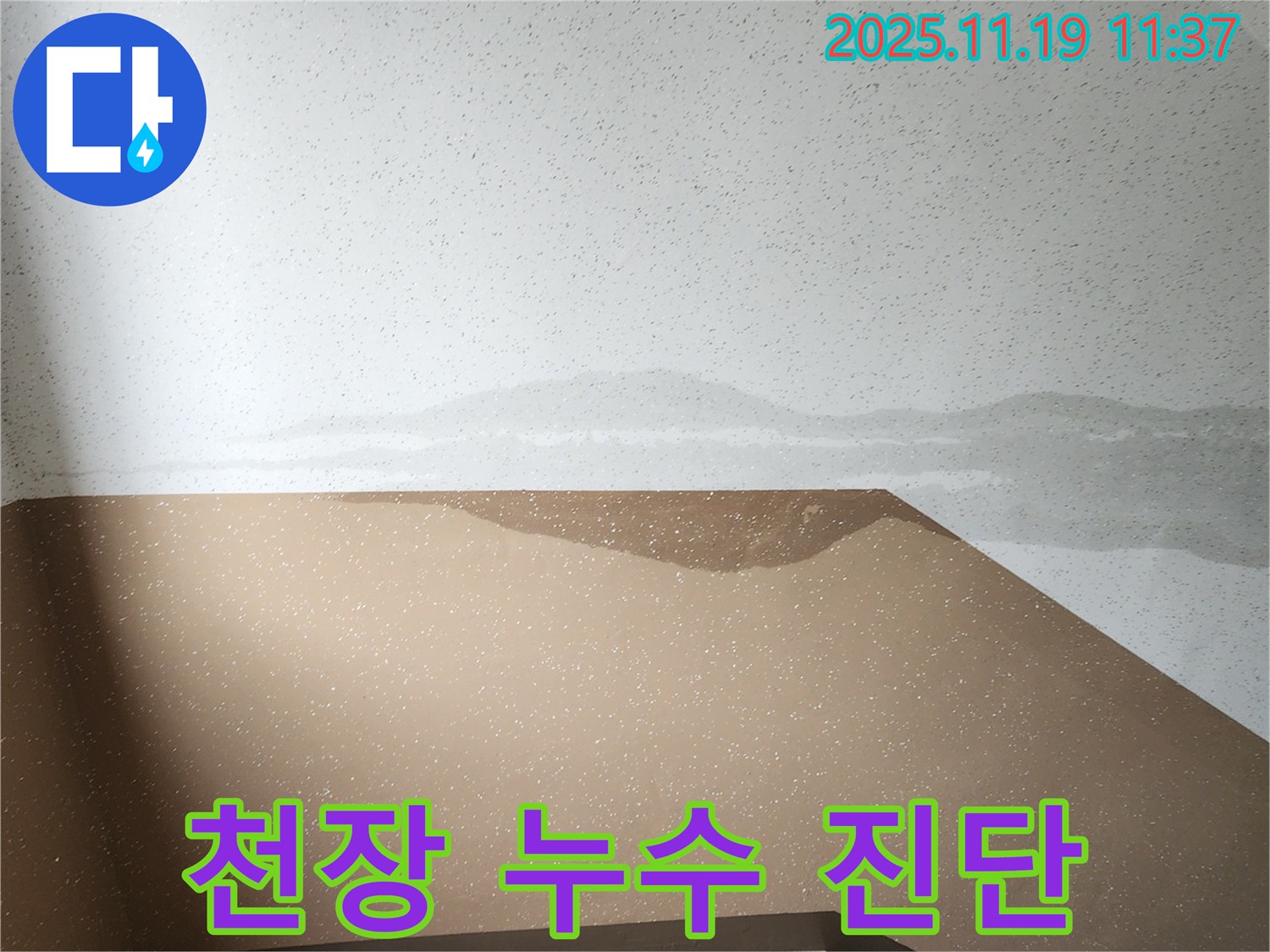 내촌면 마명리 계단 천장 누수 - 정확한 누수 진단 및 해결 방안 제시