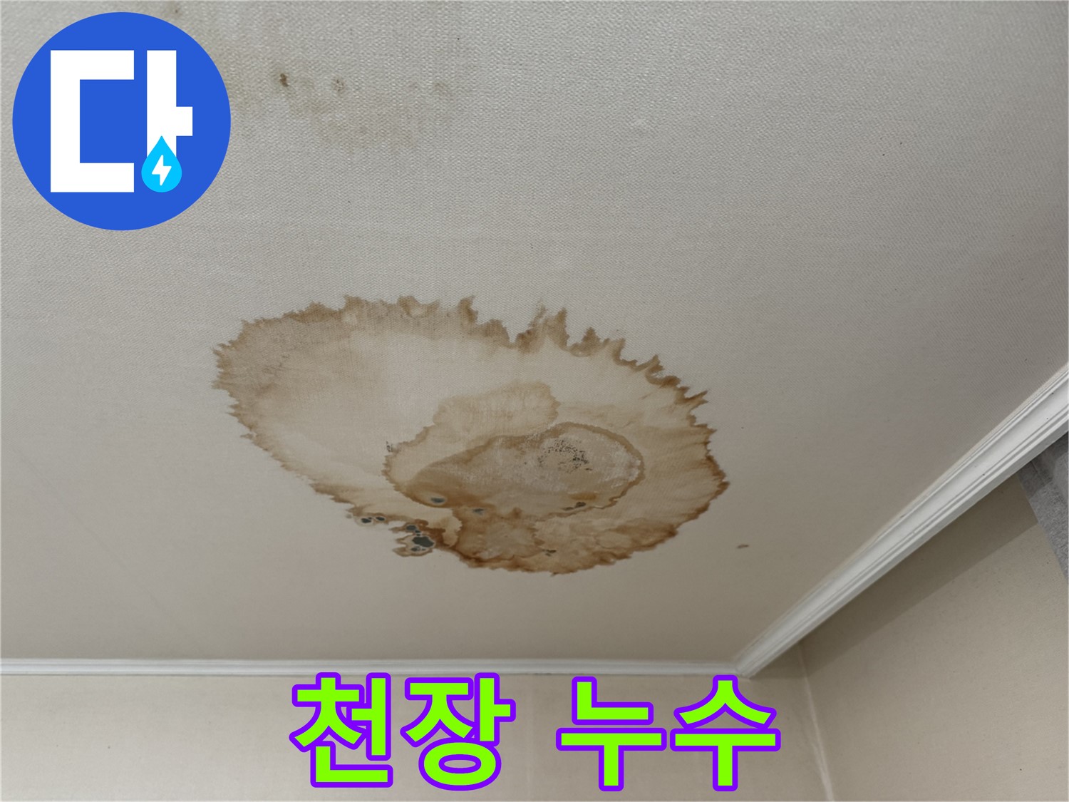 서대문구 세검정로 누수 - 천장에 생긴 누수 얼룩