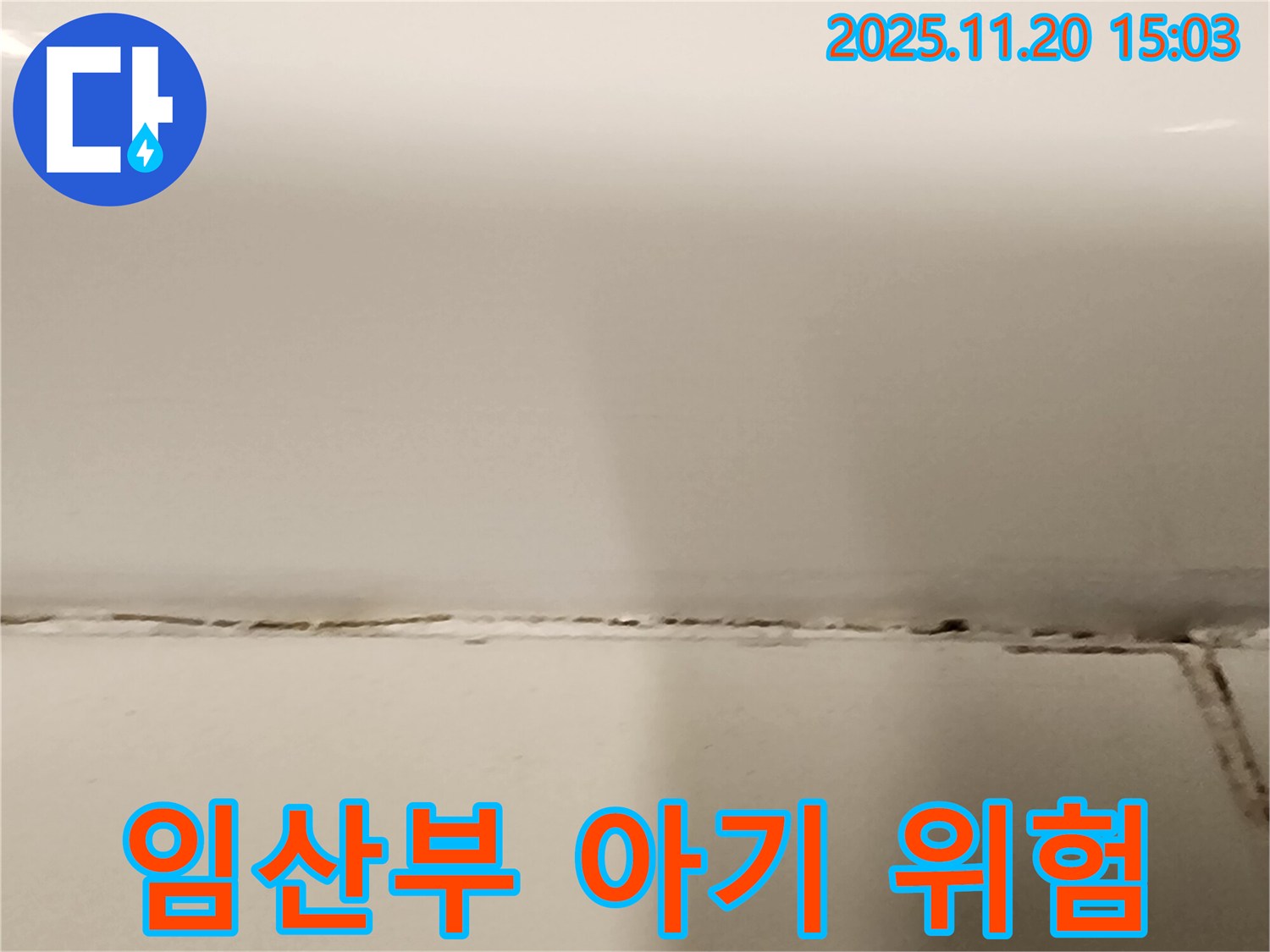 곰팡이 핀 타일 틈새 - 임산부와 아기에게 곰팡이는 특히 위험해요! - 건강을 지켜주세요.
