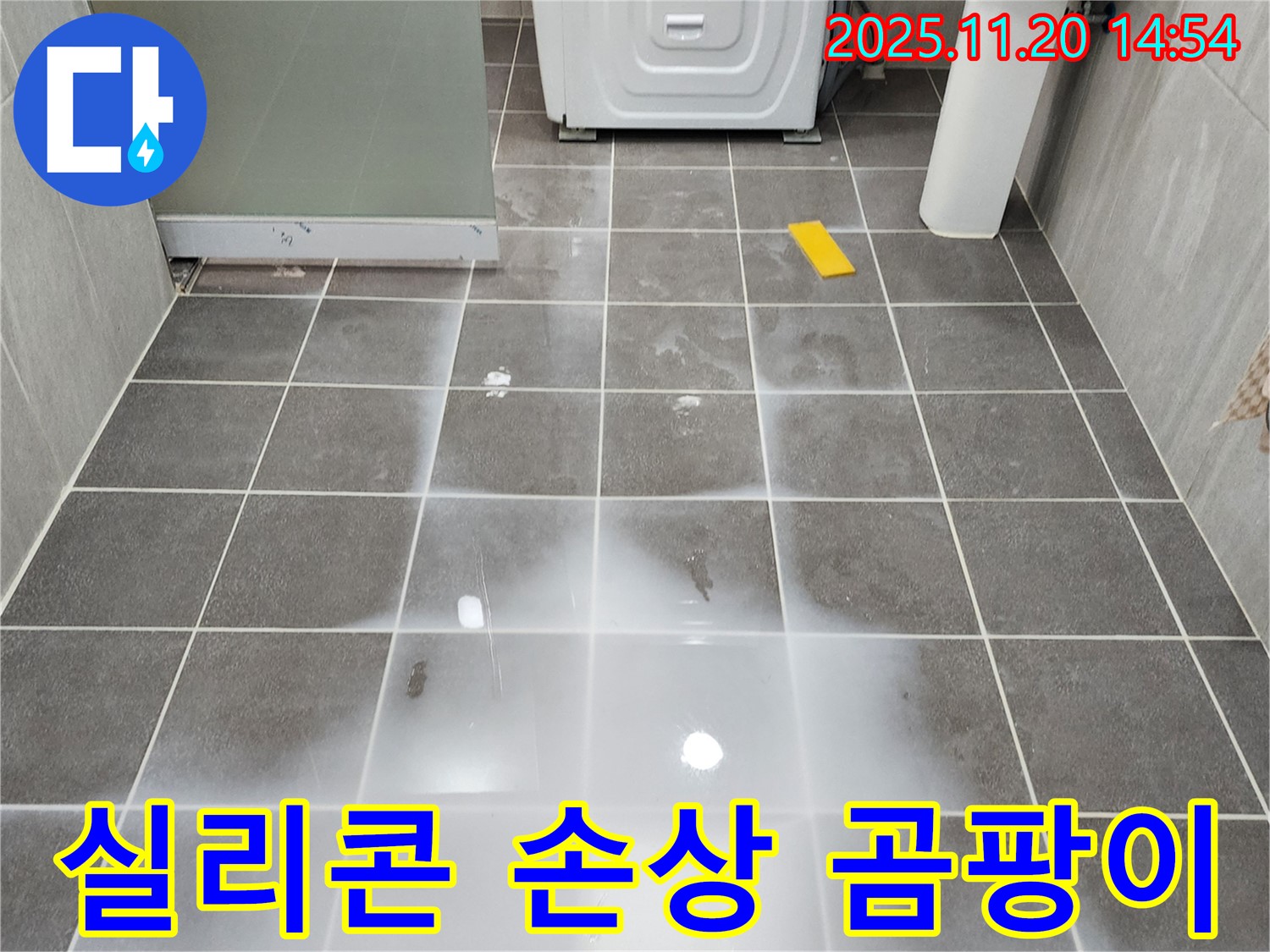 포천 마산리 욕실 - 타일 틈새 실리콘 손상, 곰팡이 - 정밀 검사로 누수 판단