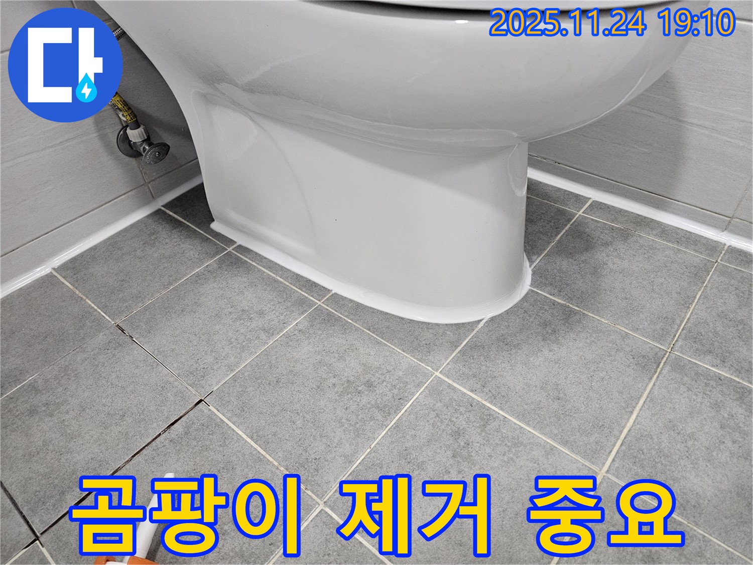 마포 도화동 현대1차 아파트 변기 누수 - 실리콘 시공 전 곰팡이 제거, 왜 중요할까요