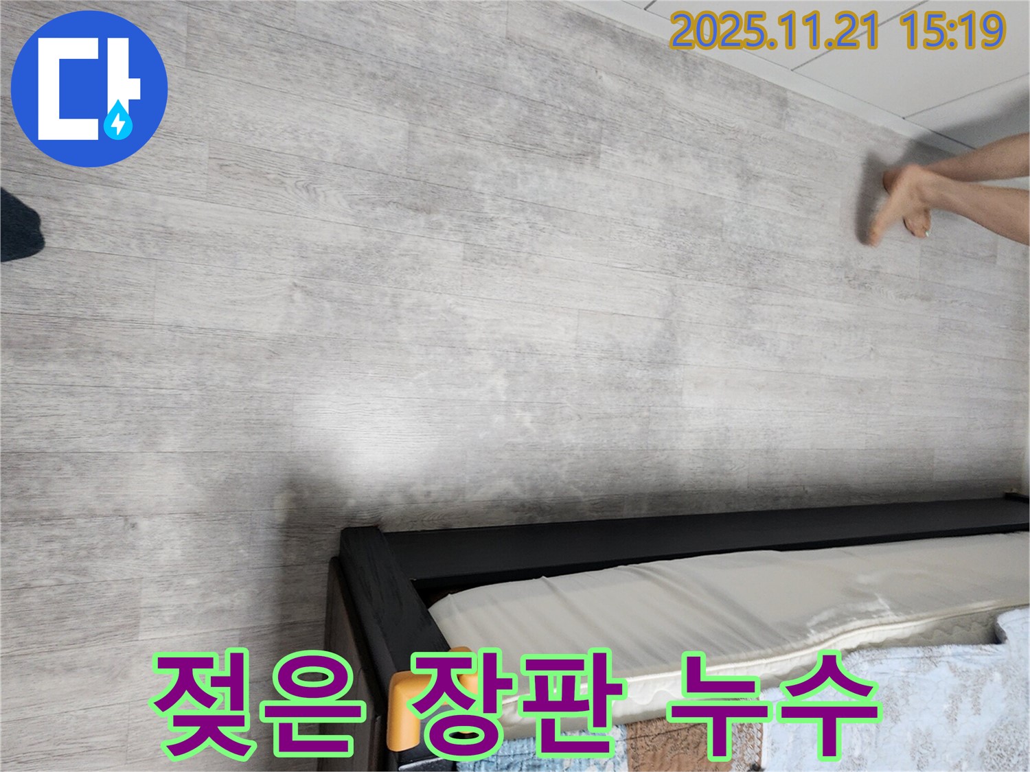 가산면 정교리 젖은 장판 누수 - 누수 탐지 전문 장비 사용 과정