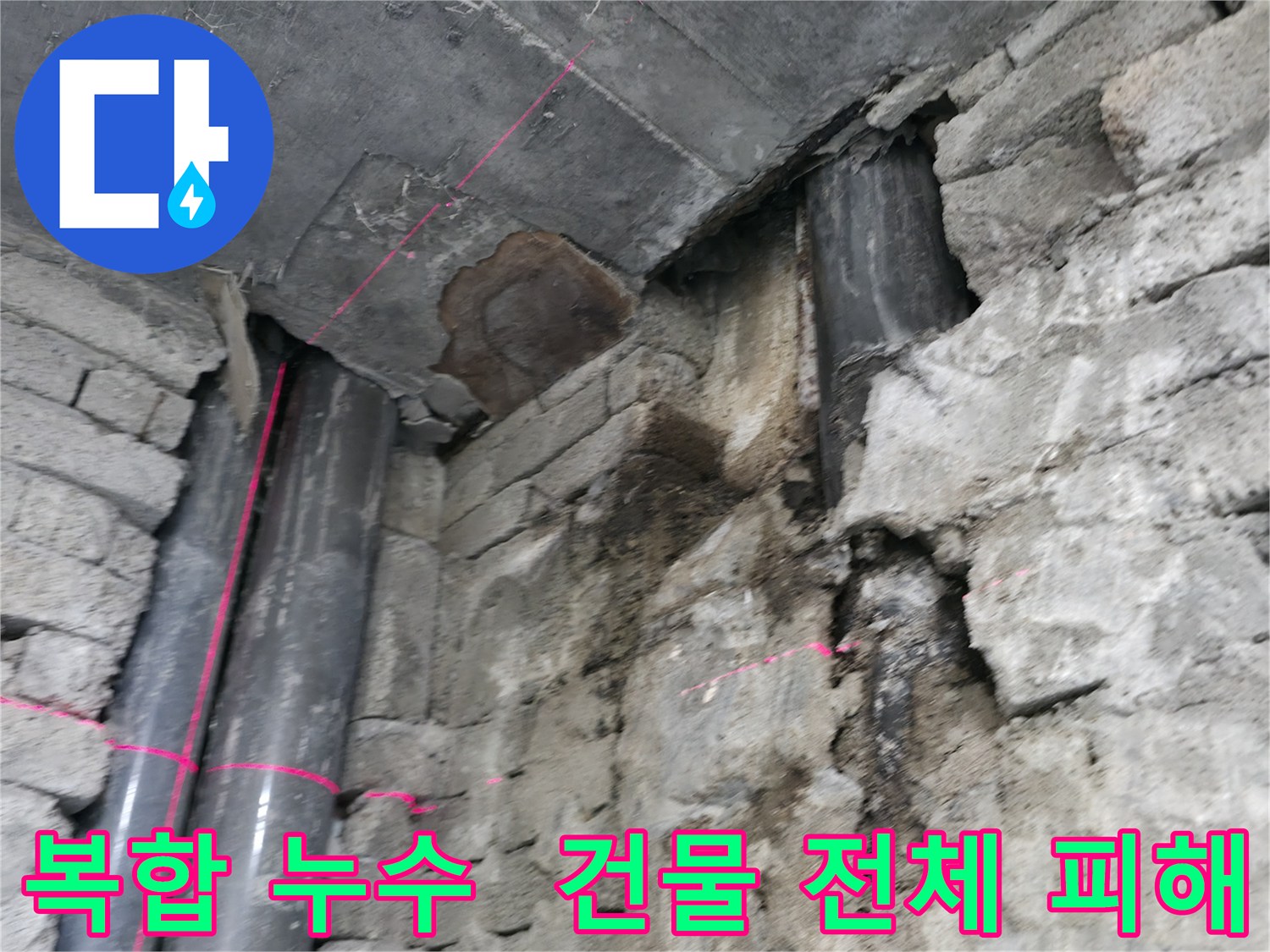 서초동 건물 누수 - 복합적인 원인으로 아랫층과 지하층까지 피해가 확산된 상황입니다.