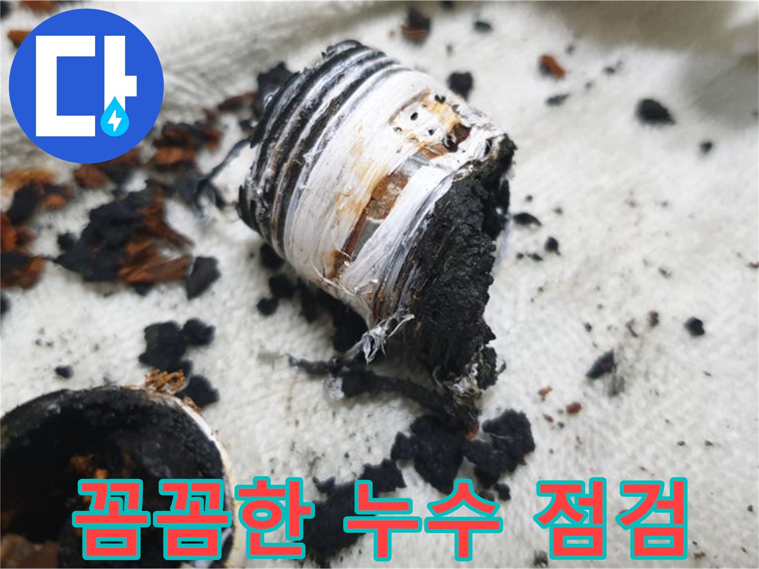 남양주 금곡동 거환아파트 누수 - 누수 전문가가 꼼꼼하게 누수 지점을 점검하는 모습입니다 - 정확한 진단이 중요합니다.
