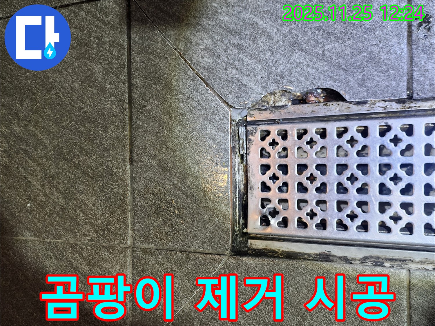 배수구 주변 곰팡이 제거 및 방지 실리콘 시공 - 깨끗하고 쾌적하게