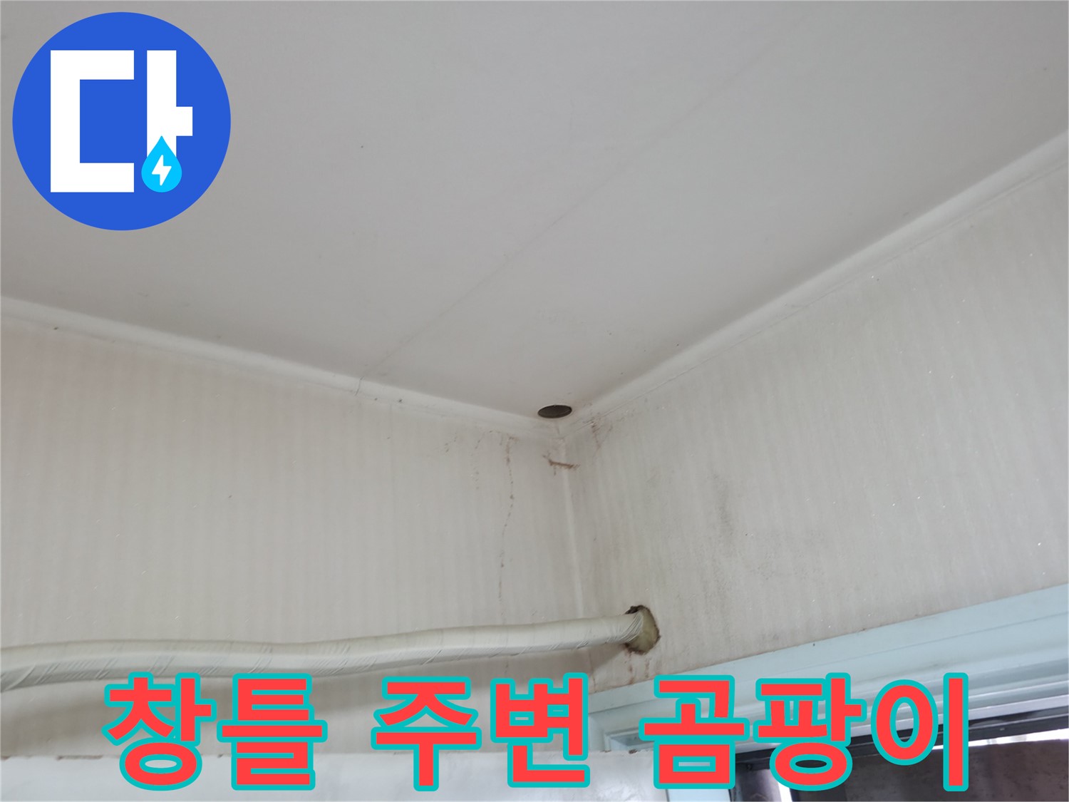 서초구 서초2동 명달로4길 누수 - 창틀 실리콘이 들떠 빗물이 침투할 수 있습니다.