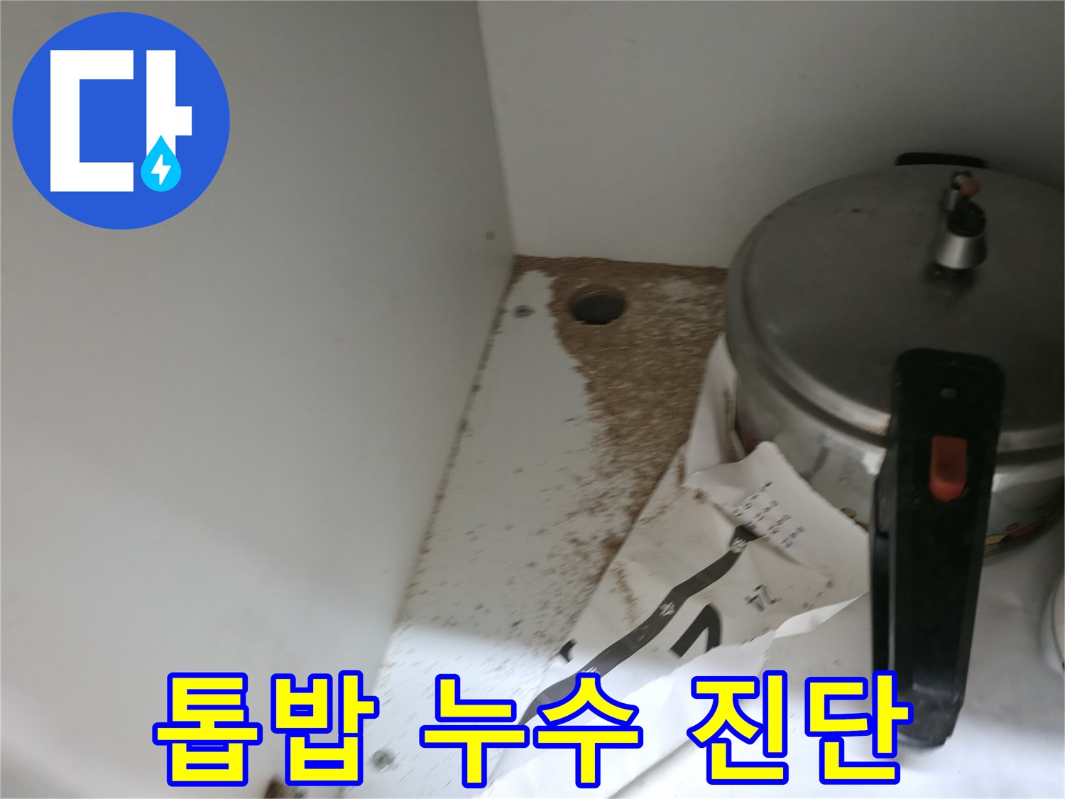 싱크대 하부 - 나무 들뜸 - 빠른 조치가 필요합니다.