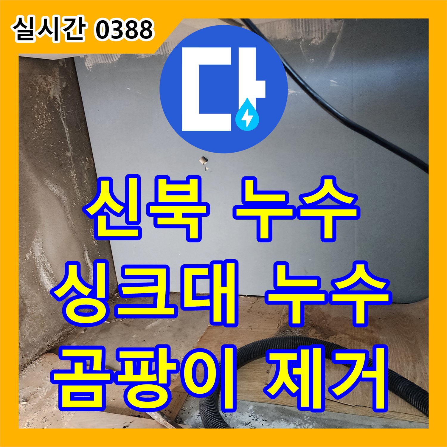 신북 누수설비업체, 싱크대 누수, 곰팡이 제거까지 깔끔하게