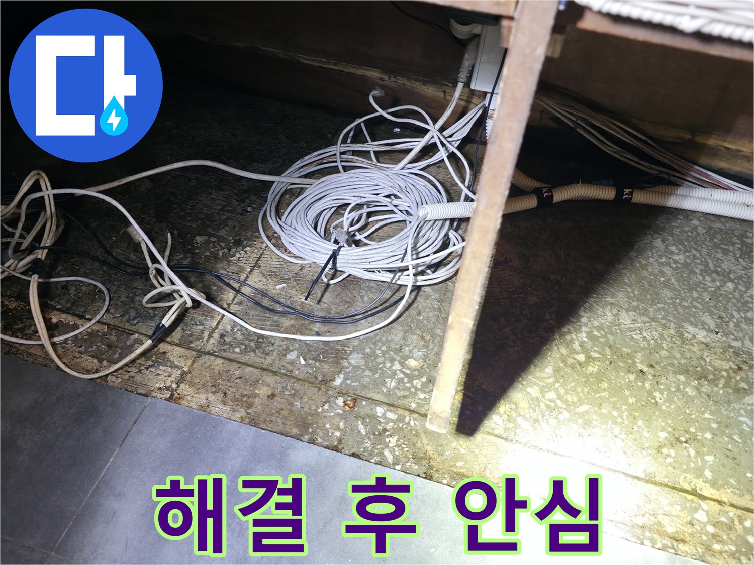 양평 옥천면 고읍리 해결 후 안심 - 통신선 주변 누수 걱정 끝