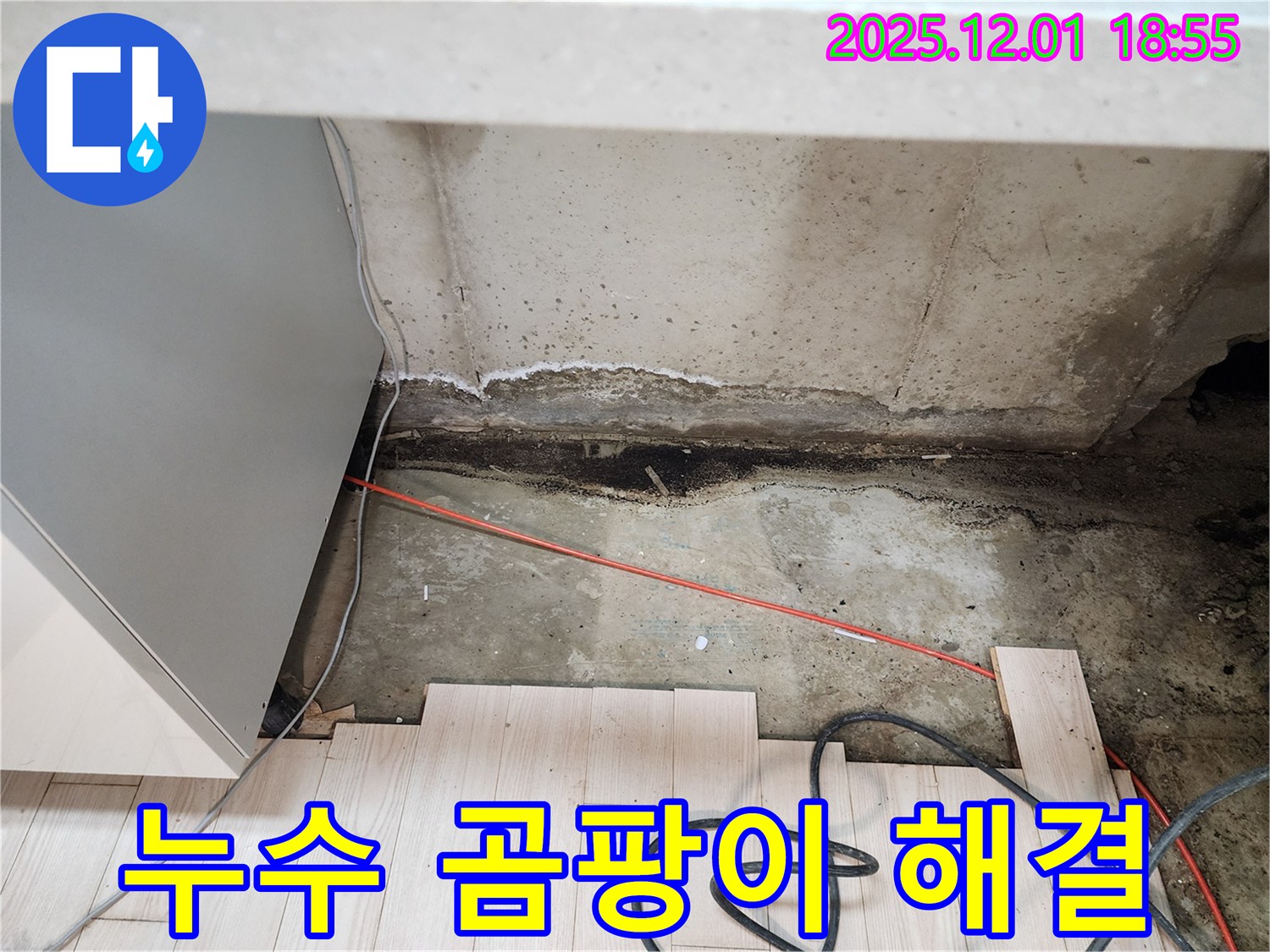 포천시 이동면 연곡리 싱크대 누수 - 곰팡이 문제 해결 과정