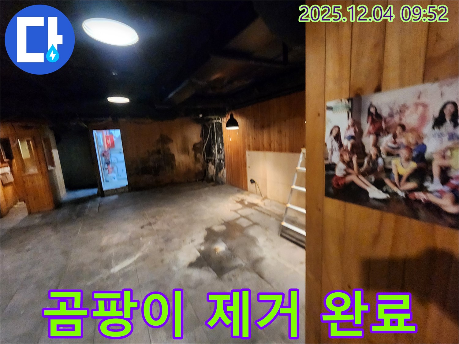 마장동 건물 곰팡이 제거 완료 - 깨끗하고 쾌적한 공간으로 되돌려 드립니다
