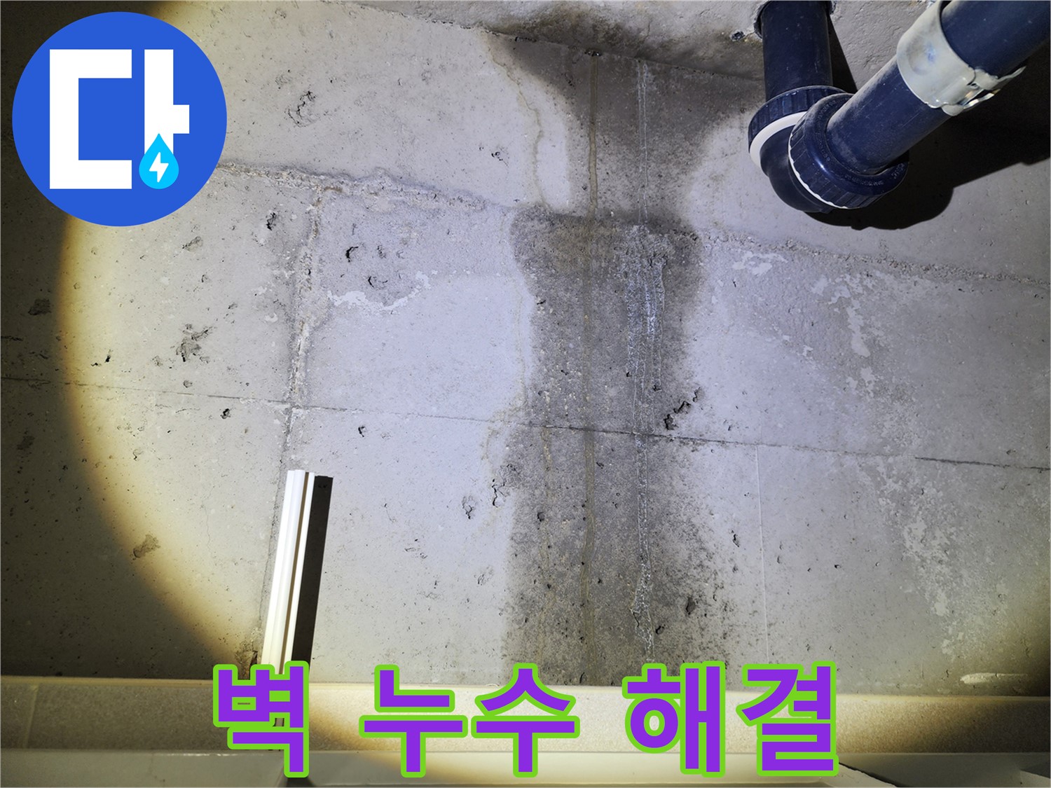 누수로 인한 2차 피해 - 곰팡이 발생