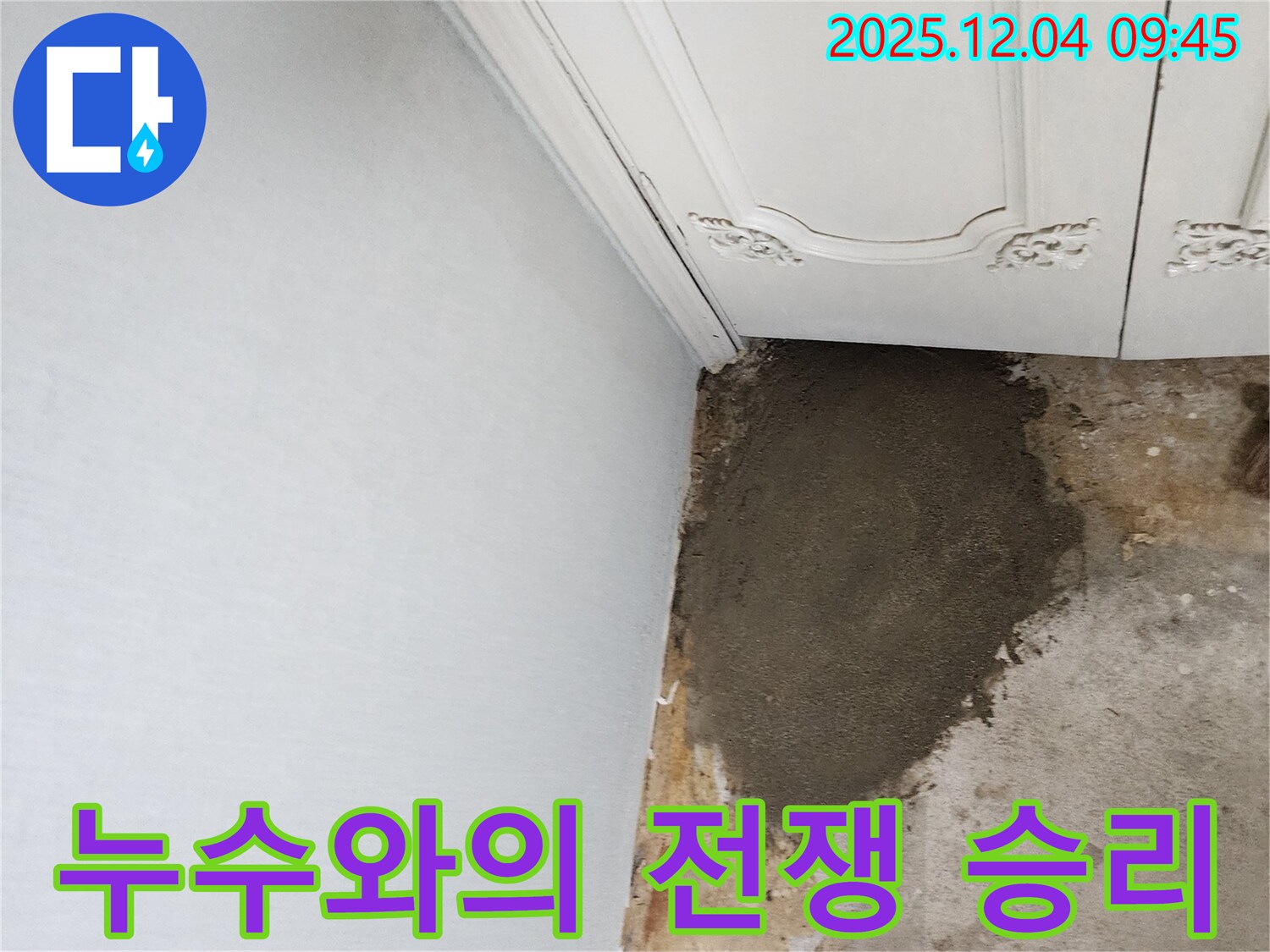 포천시 일동면 유동리 누수 - 누수와의 전쟁, 벽 보수로 승리!