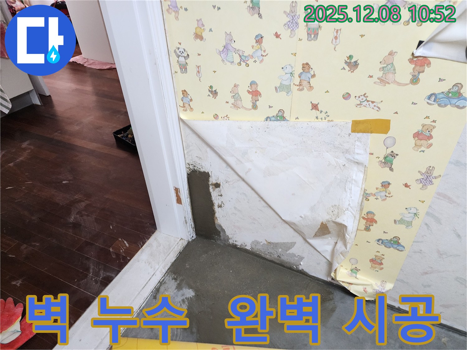 영중면 거사리 벽 누수 현장 - 베테랑의 손길로 완벽 시공