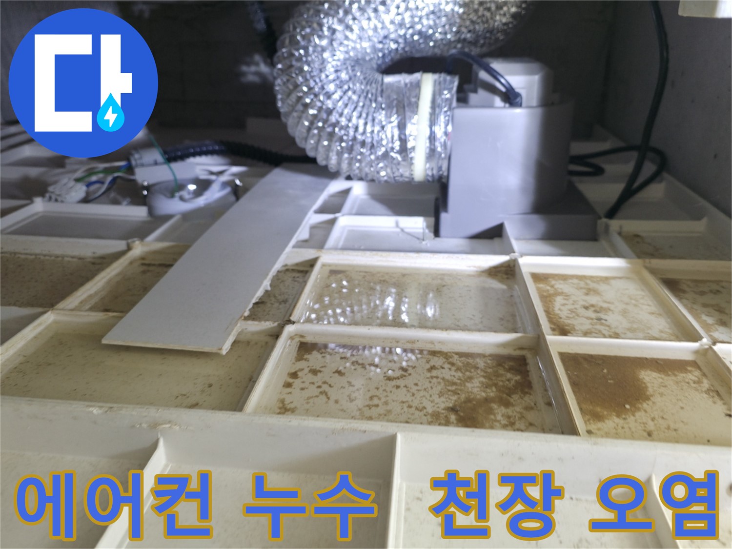 화성시 향남읍 아파트 에어컨 누수로 인한 천장 오염 긴급 점검 - 누수 원인 진단