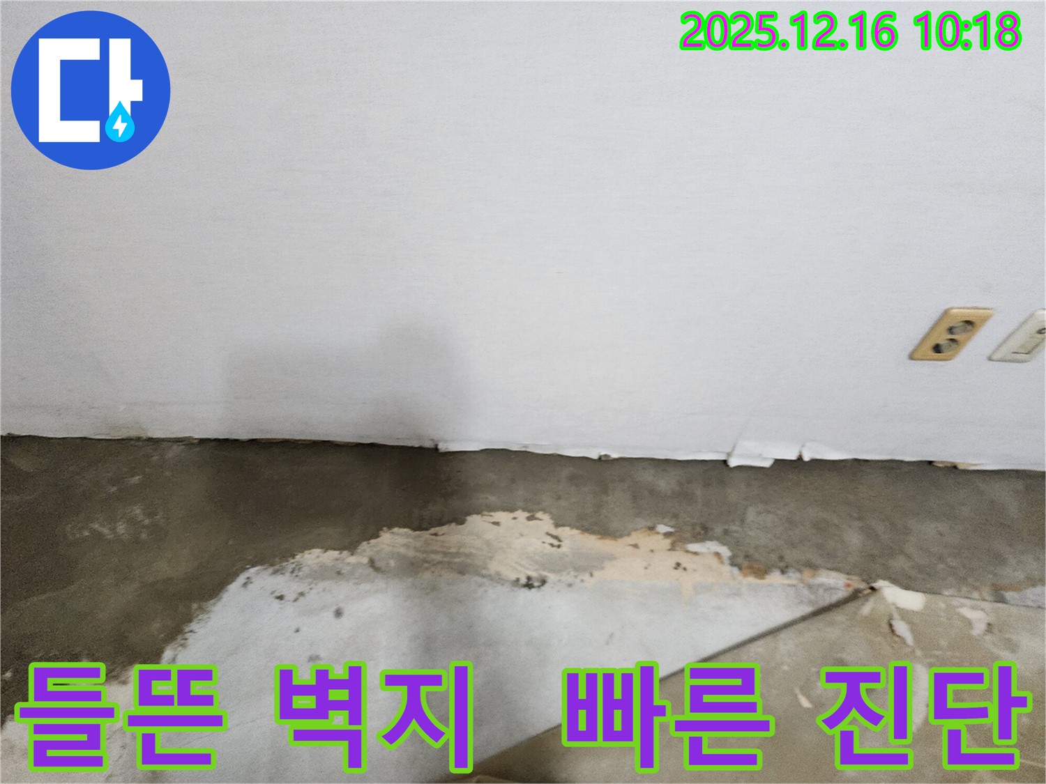 포천시 영북면 운천2리 누수 - 들뜬 벽지, 빠른 진단으로 누수 해결