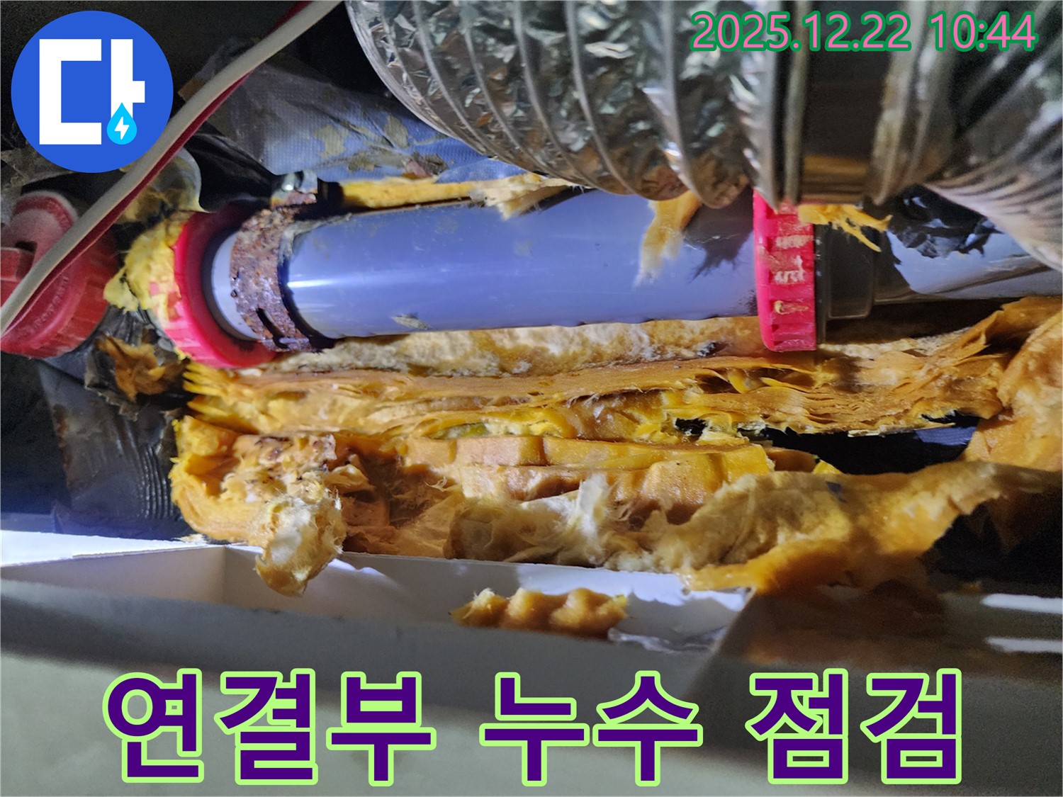 노원구 월계2동 누수 - 배관 연결부 누수, 꼼꼼한 점검으로 초기 누수를 잡아냈습니다.