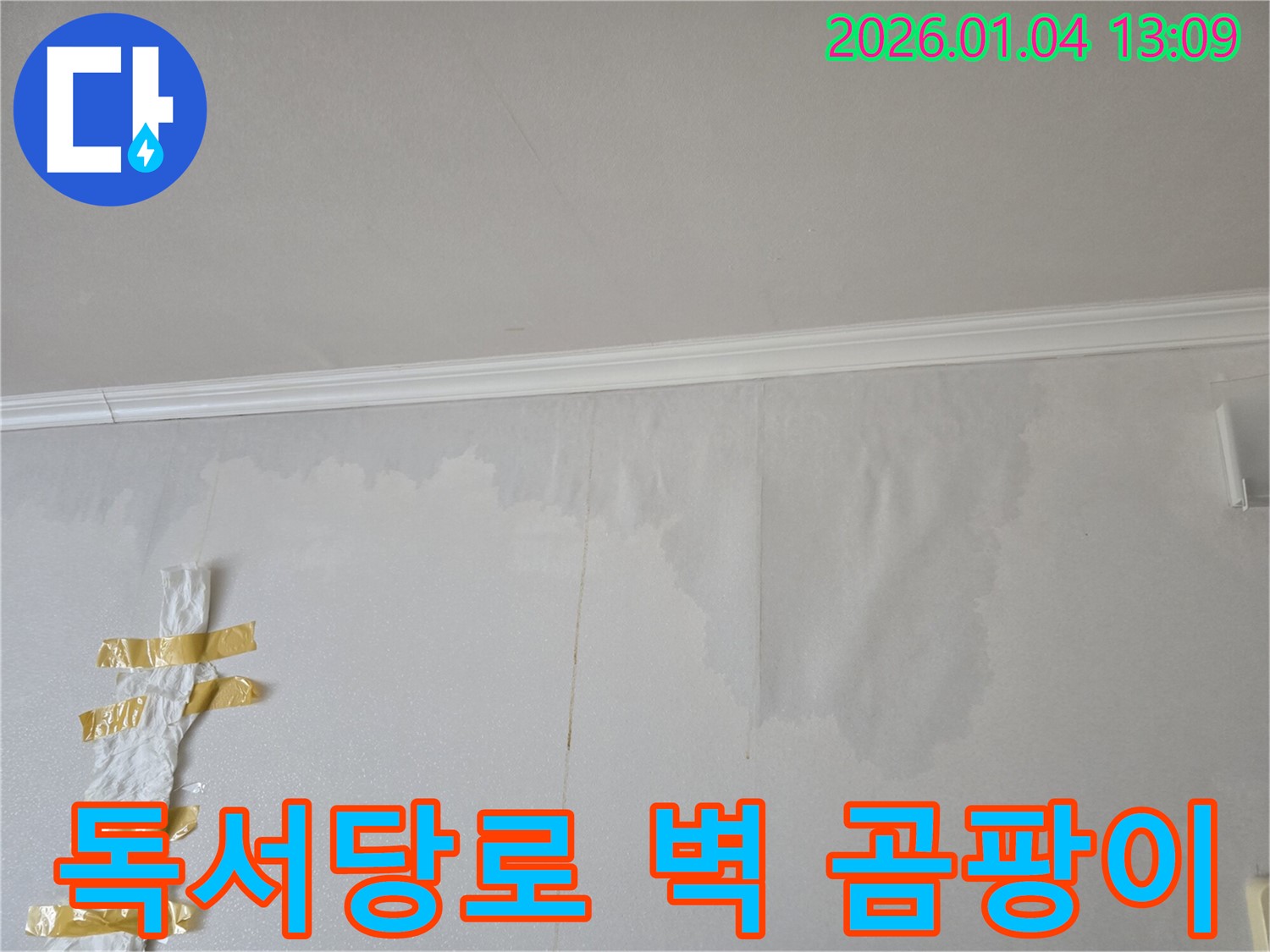 독서당로 다세대 주택 벽 곰팡이 누수 - 곰팡이 원인인 누수를 해결하고 쾌적한 주거 환경을 만들었습니다.